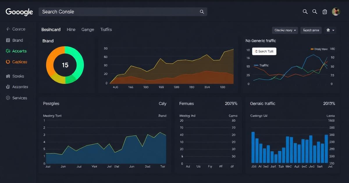 Dashboard Google Search Console montrant l'analyse Brand vs Generic avec l'Indice d'Alignement Stratégique